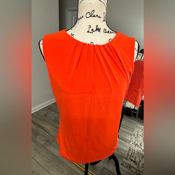 Calvin Klein Orange Sleeveless Women's Top - Picture 3 of 7